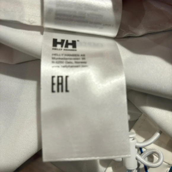 HELLY HANSEN Sz S Moss  Floral Hooded Pockets Drawstring Rain Coat Jacket NWOT - Picture 13 of 13